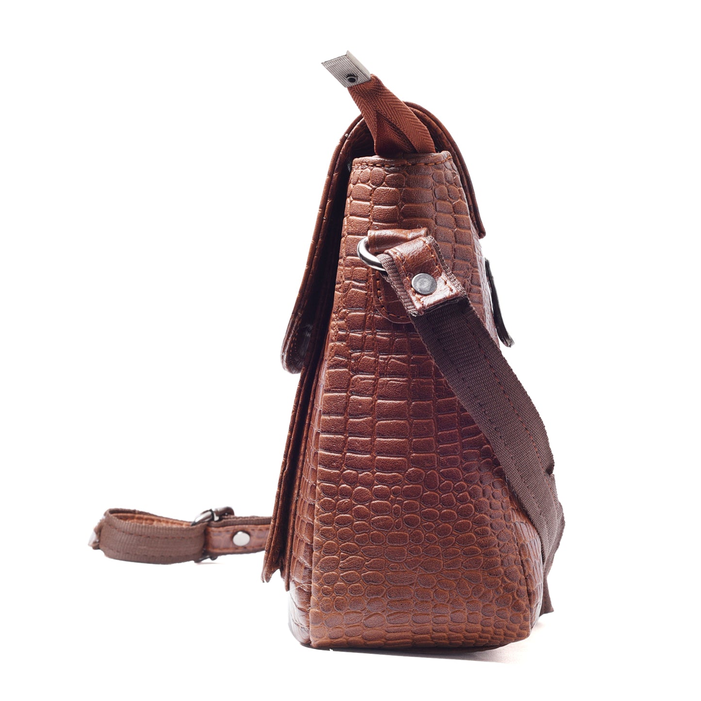 Vogue Brown Genuine Leather Hand Bag For Girls and Women