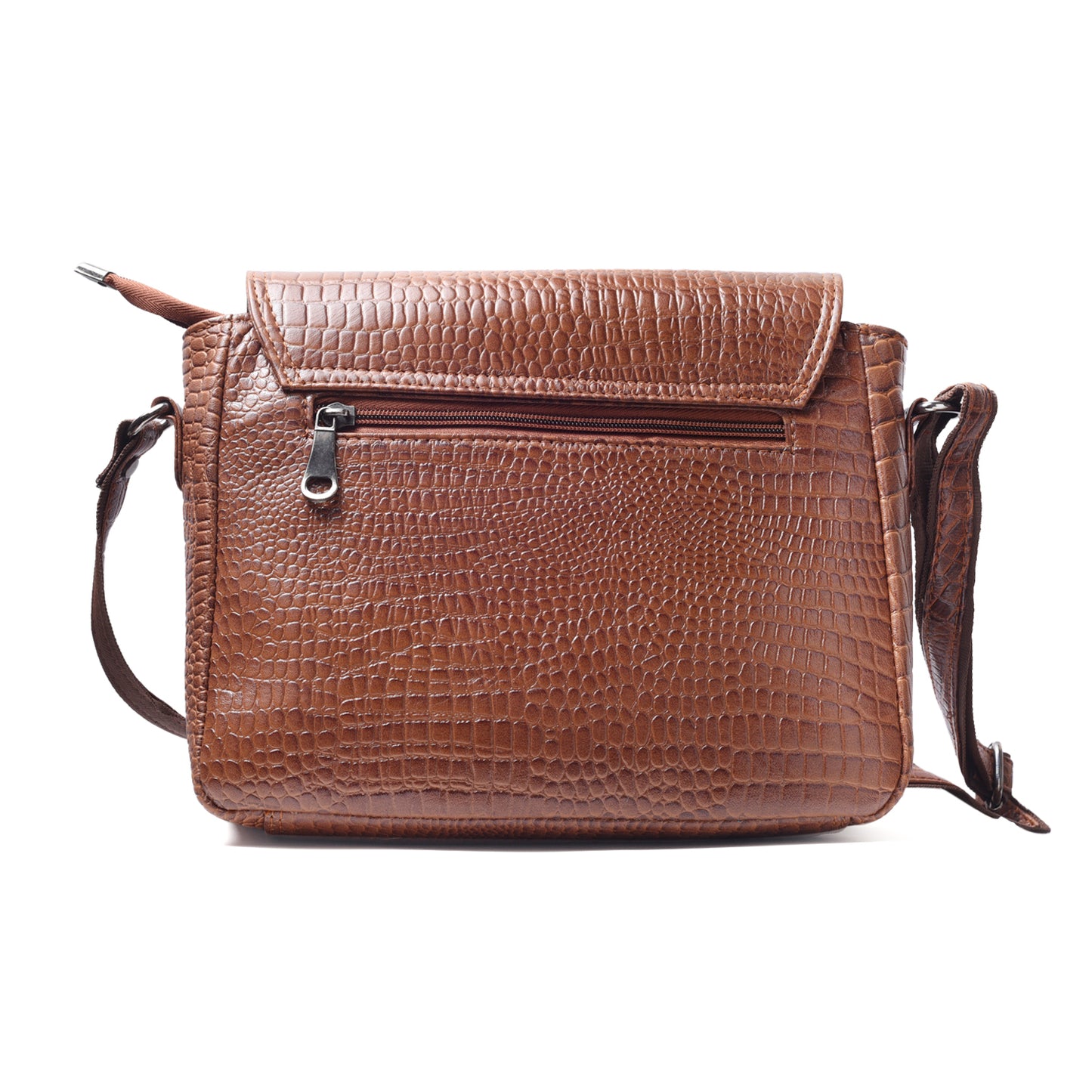 Vogue Brown Genuine Leather Hand Bag For Girls and Women