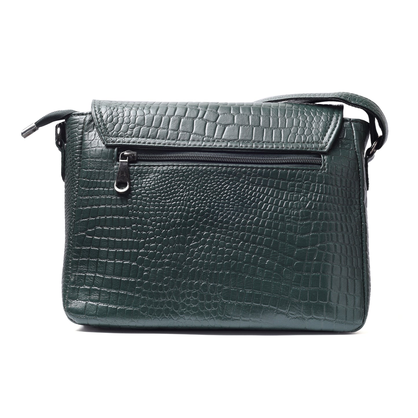 Vogue Green Genuine Leather Hand Bag For Girls and Women