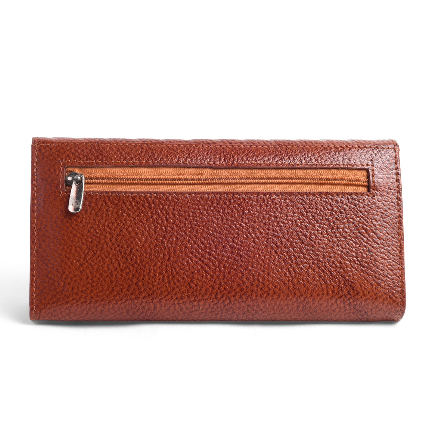 Finesse Tan Genuine Leather Wallet For Women