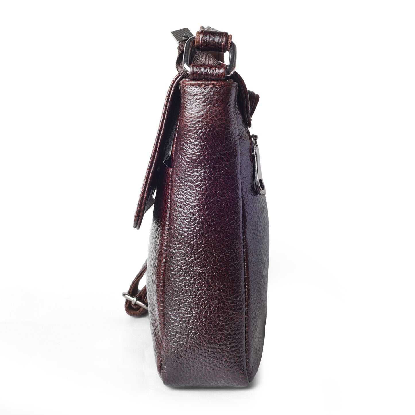 Posh Brown Genuine Leather Sling Bag For Girls and  Women